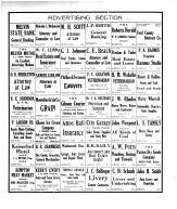 Melvin State Bank, Melvin Motor, Middleton, Johnson, Larson, Kaiserhof Hotel, Kempton Meat Market, McQuiston, Ford County 1916